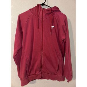 Gymshark Burgundy Zip Up Jacket